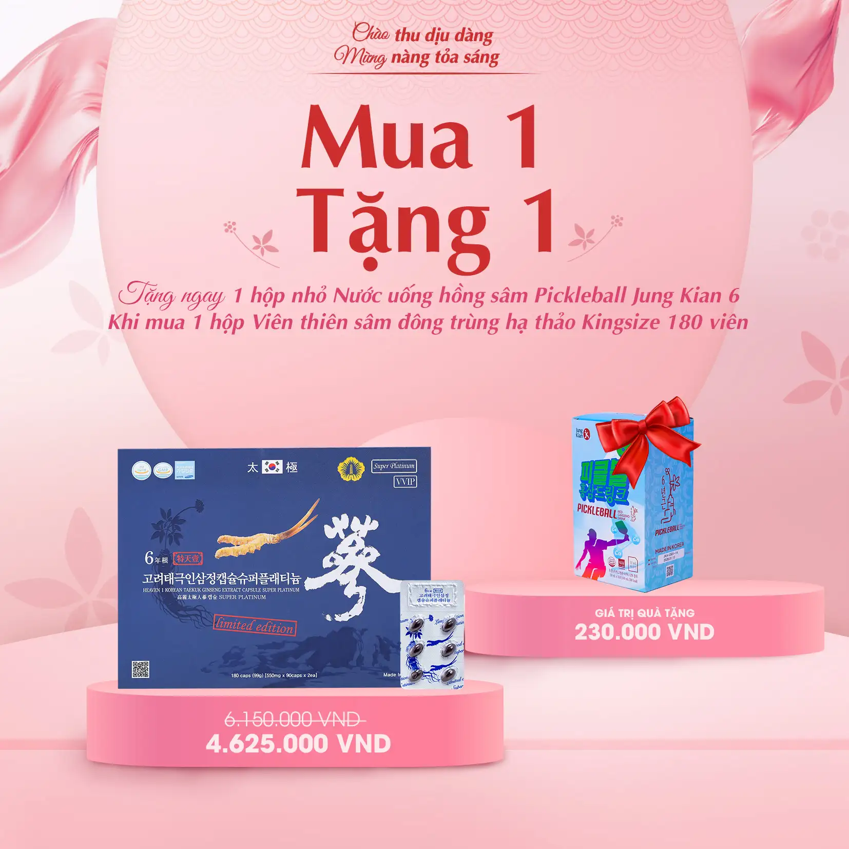 Viên thiên sâm đông trùng hạ thảo Kingsize – 180 viên - CTKM T10