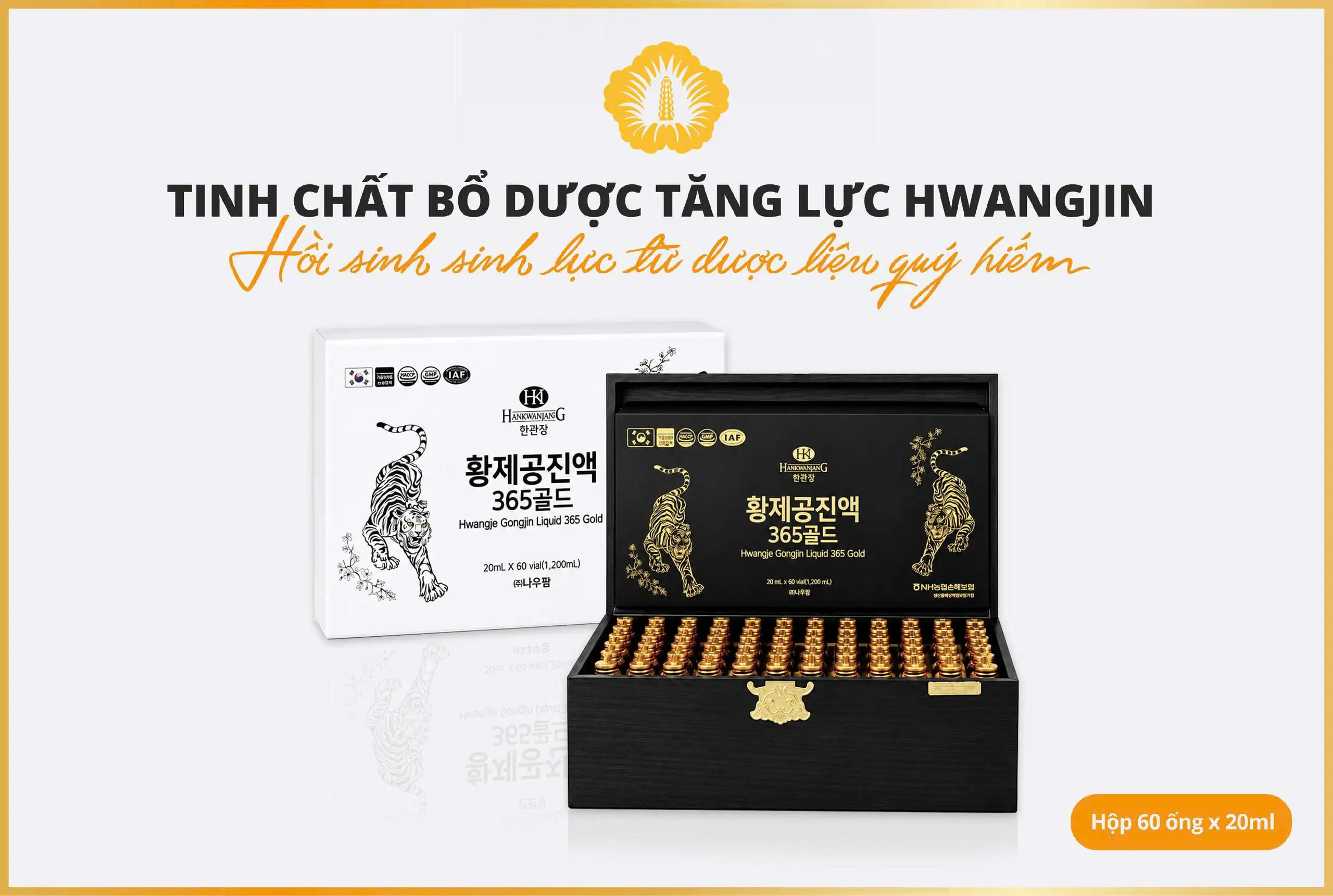 Tinh Chất Bổ Dược Tăng Lực Hwangjin 60 ống X 20ml