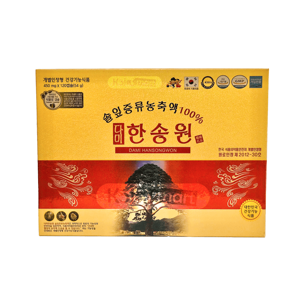 Tinh Dầu Thông đỏ Chính Phủ Dami Hansongwon 120 Viên