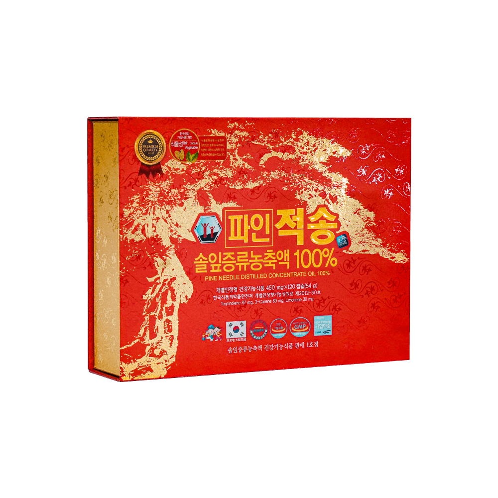 Tinh Dầu Thông đỏ Chính Phủ Red Pine Jeoksong 120 Viên