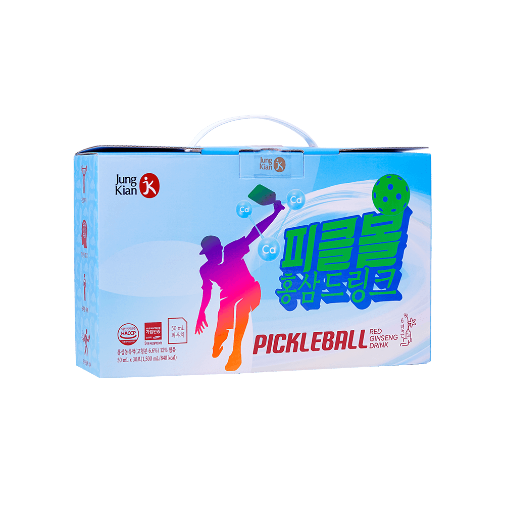 Nước uống hồng sâm Pickleball Jung Kian 6 - 30 gói x 50ml