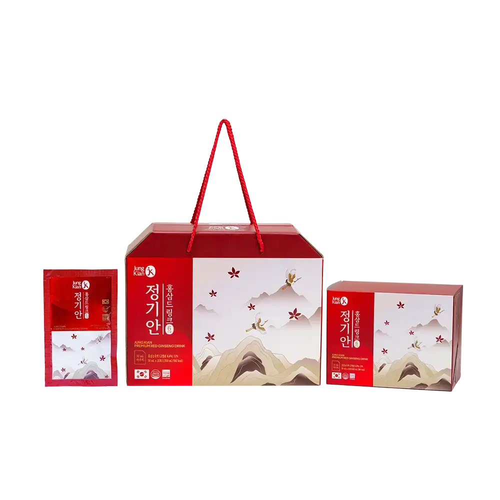 Nước uống hồng sâm Jung Kian Premium 6 - 20 gói x 50ml