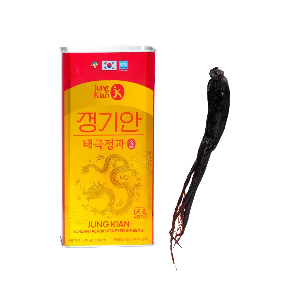 Thiên sâm tẩm mật ong Jung Kian Premium - 300g (6 củ)