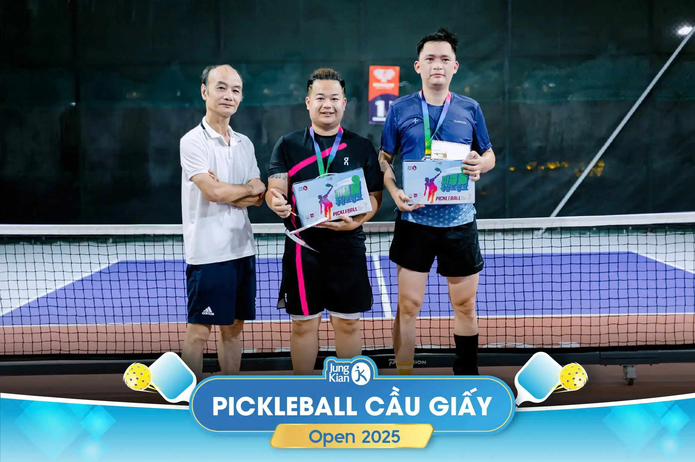Jung Kian đồng hành cùng giải đấu Pickleball CLB Cầu Giấy