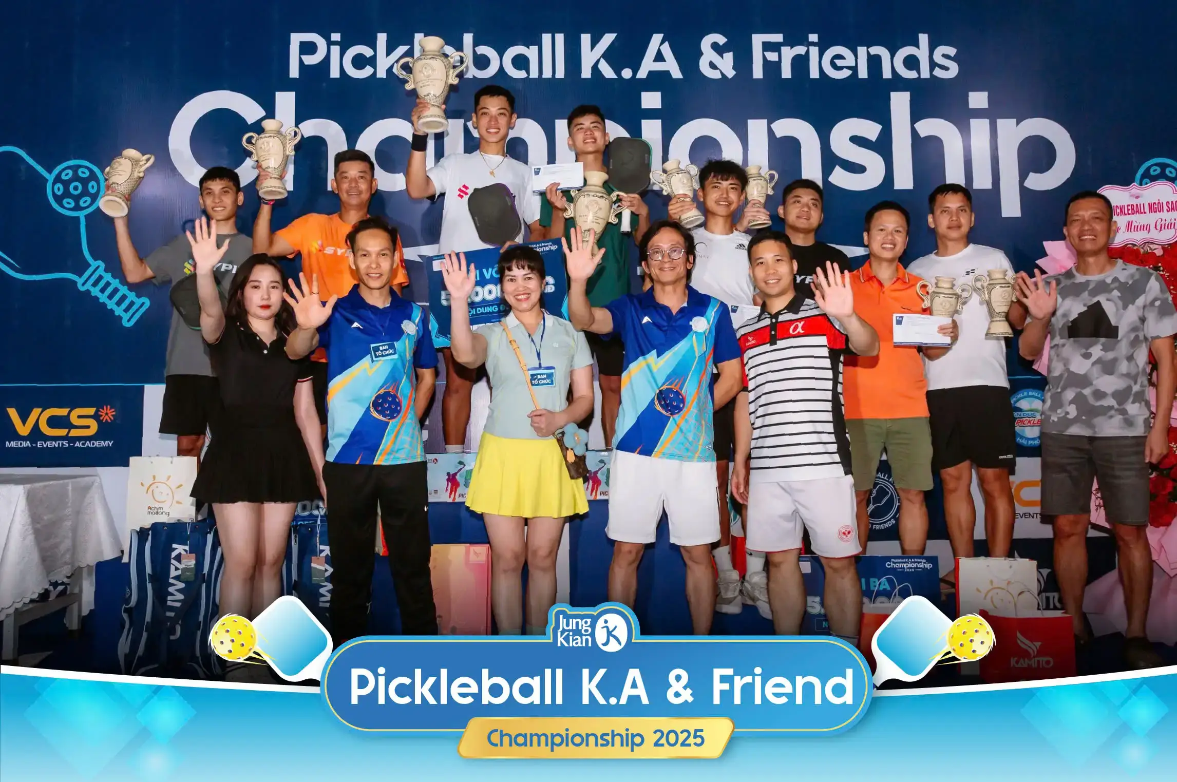 Jung Kian tài trợ Giải đấu Pickleball K.A & Friends Championship 2025
