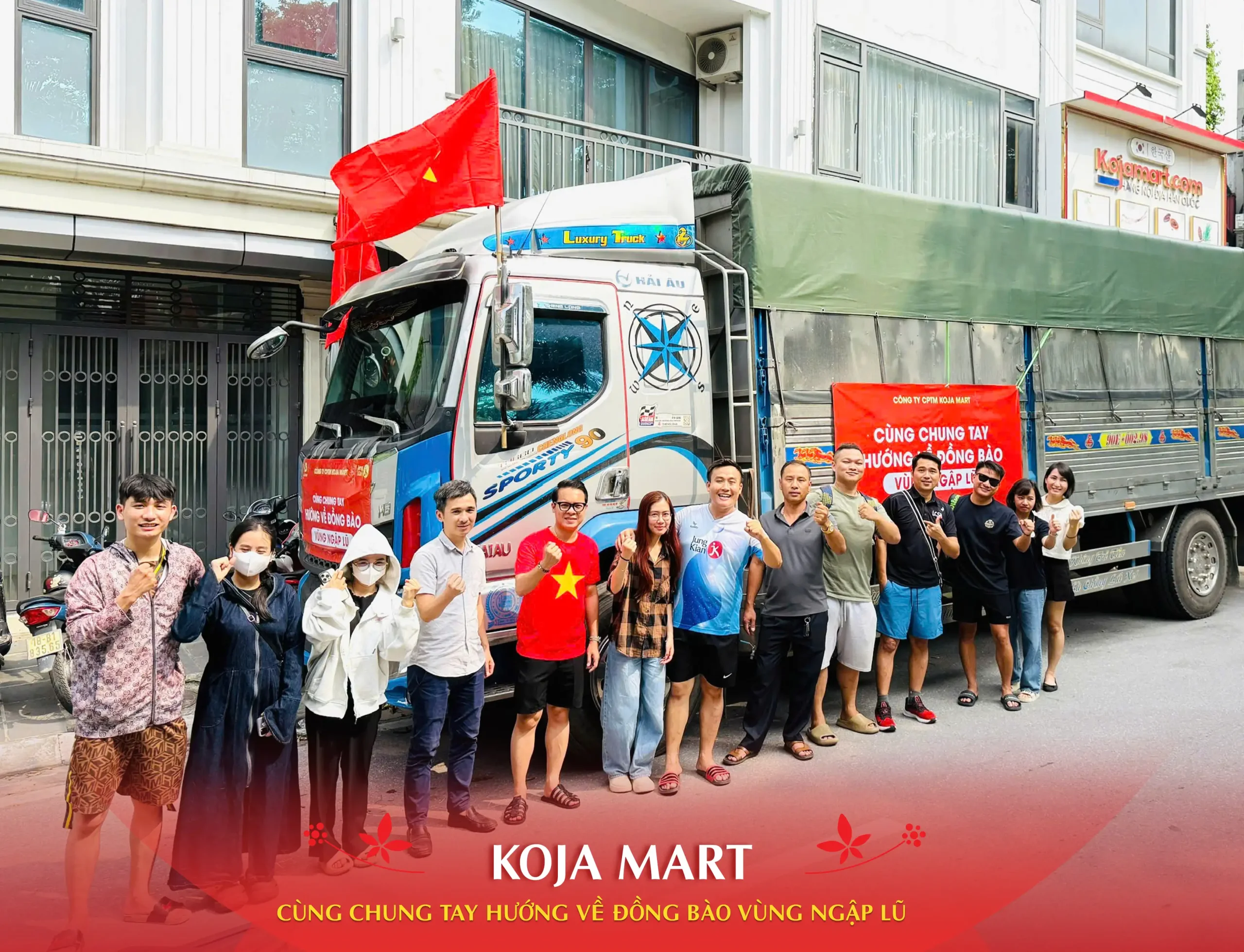 Koja Mart chung tay hướng về đồng bào vùng ngập lũ
