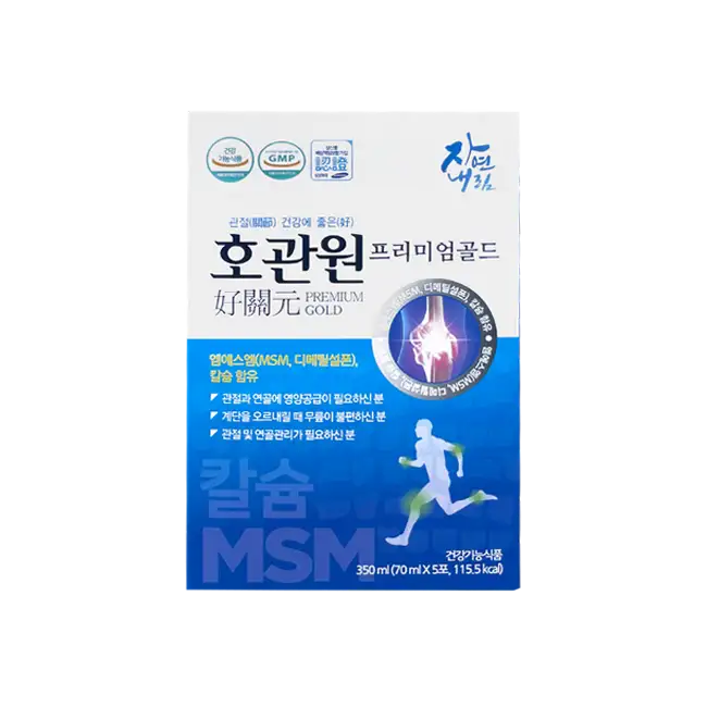 Nước uống bồi bổ sức khỏe xương khớp MSM Hogawanwon Premium Gold - 30 gói x 70ml
